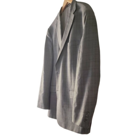 Hart Schaffner Marx Grey 46R Suit Jacket Retail $350 - Picture 3 of 7